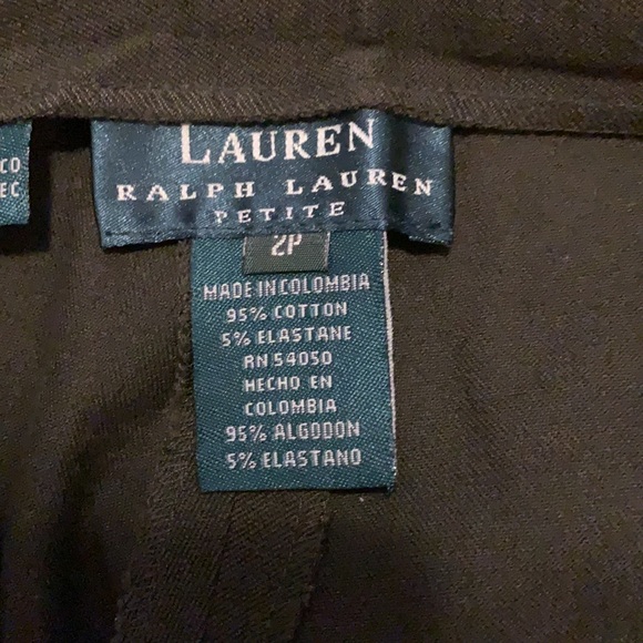 NWT Ralph Lauren 2P Dark Green Stretch Pants - Picture 10 of 13